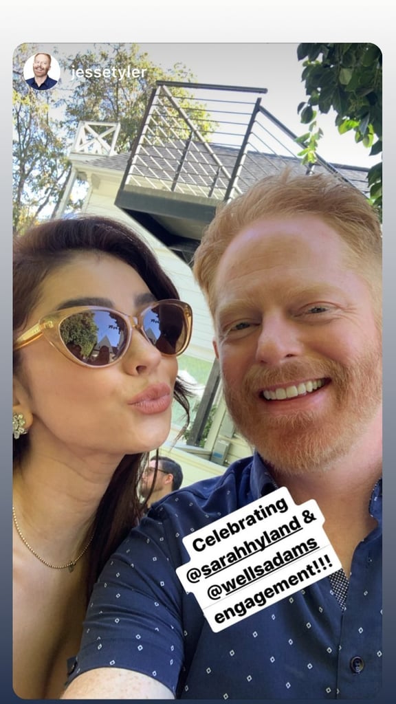 Sarah Hyland and Jesse Tyler Ferguson at Wells and Sarah's Engagement Party