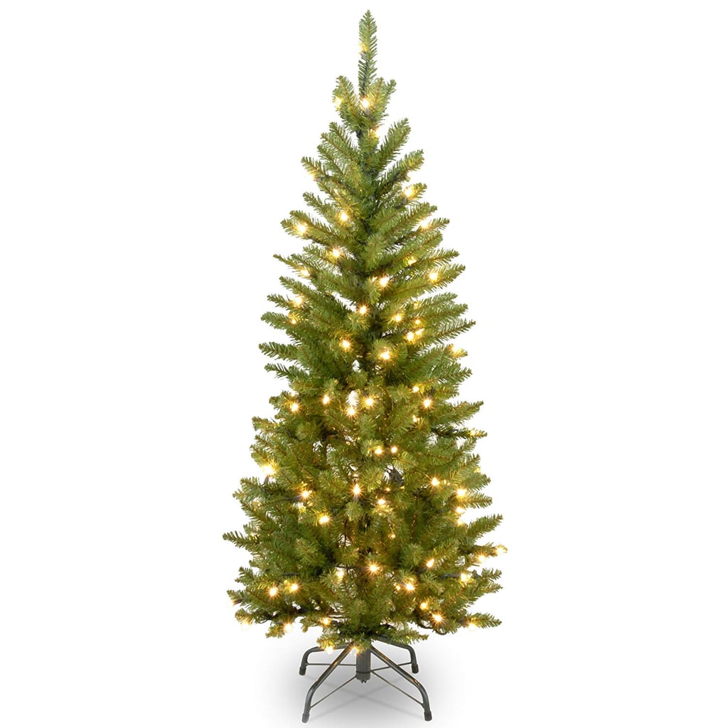 National Tree 4.5 Foot Kingswood Fir Pencil Tree with 150 Clear Lights 