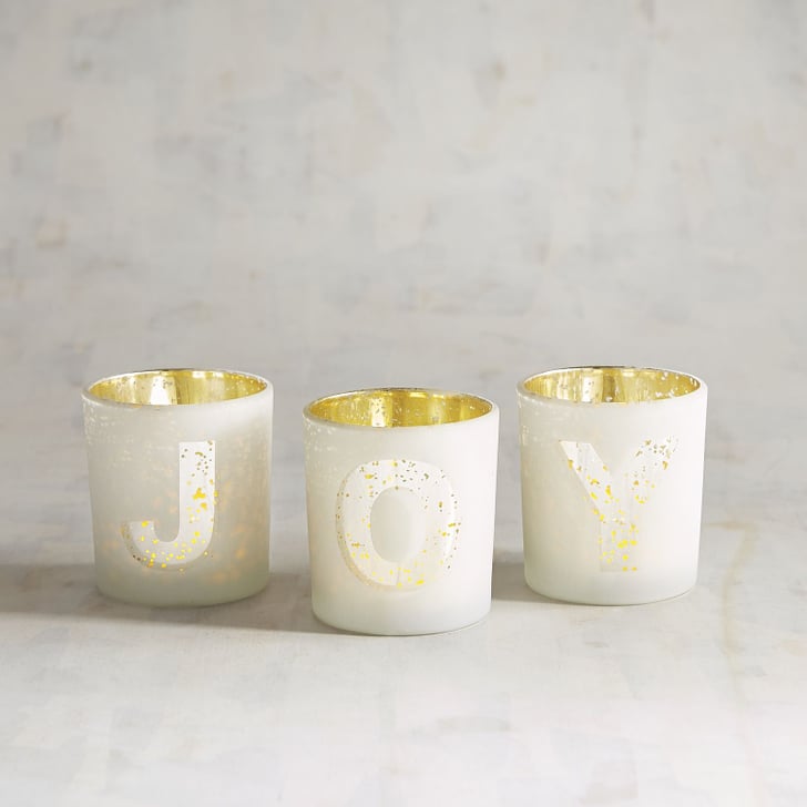 Joy Votive Candle Holder Boxed Set (15) Pier 1 Christmas Decor 2017