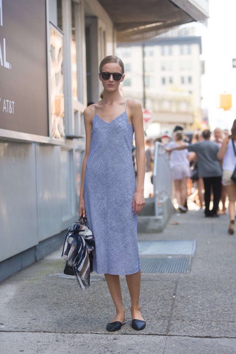 A Simple Slip Dress Does the Job