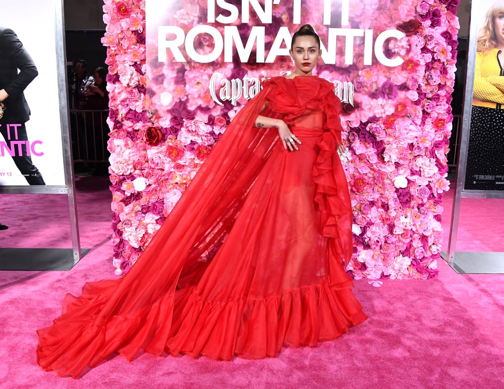 Miley Cyrus and Nick Jonas at Isn't It Romantic Premiere