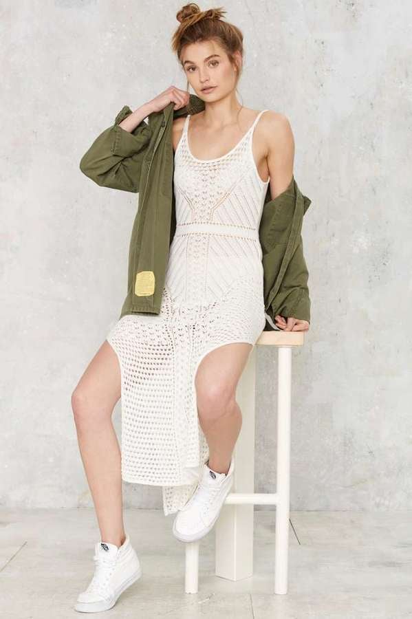 Factory No Way Crochet Knit Dress ($72)