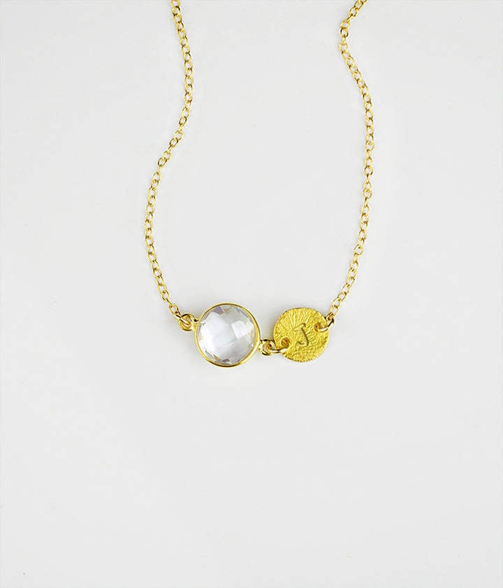 Etsy April Birthstone Necklace