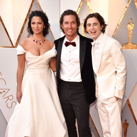 Timothée Chalamet With Matthew McConaughey at 2018 Oscars