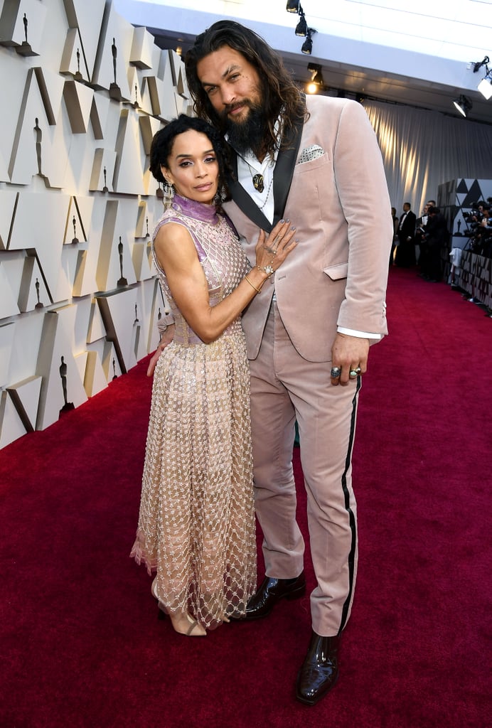 Jason Momoa and Lisa Bonet in Fendi at the 2019 Oscars