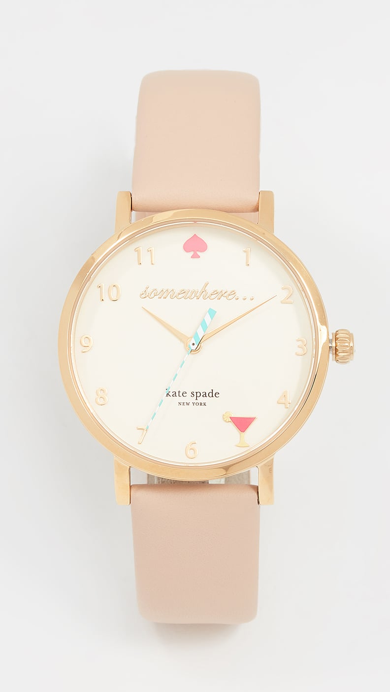 Kate Spade New York 5 O'Clock Metro Leather Watch