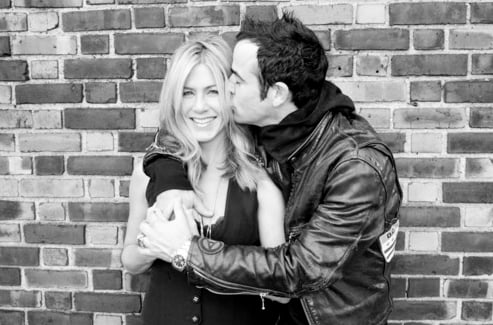 Justin Theroux planted a kiss on Jennifer Aniston's cheek in late 2011.
Source: Terry's Diary Justin Theroux planted a kiss on Jennifer Aniston's cheek in late 2011.
Source: Terry's Diary