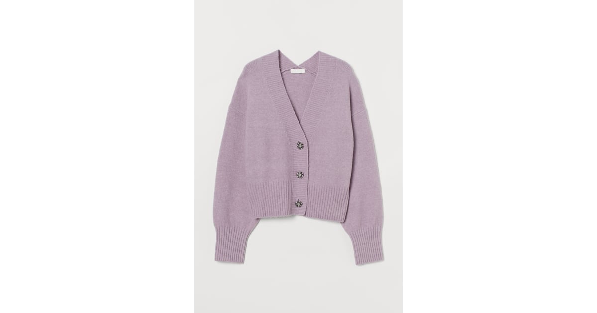 Rhinestone-Button Cardigan | Just 36 