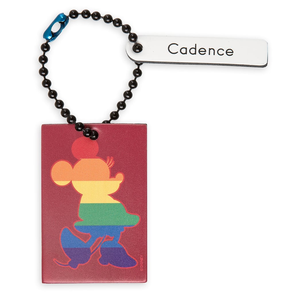 Rainbow Disney Collection Minnie Mouse Tag by Leather Treaty — Red — Personalized