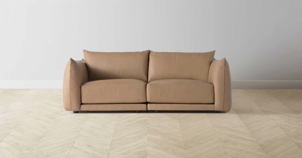 The Best Leather Floor Sofa: Maiden Home Jones Modular Sofa