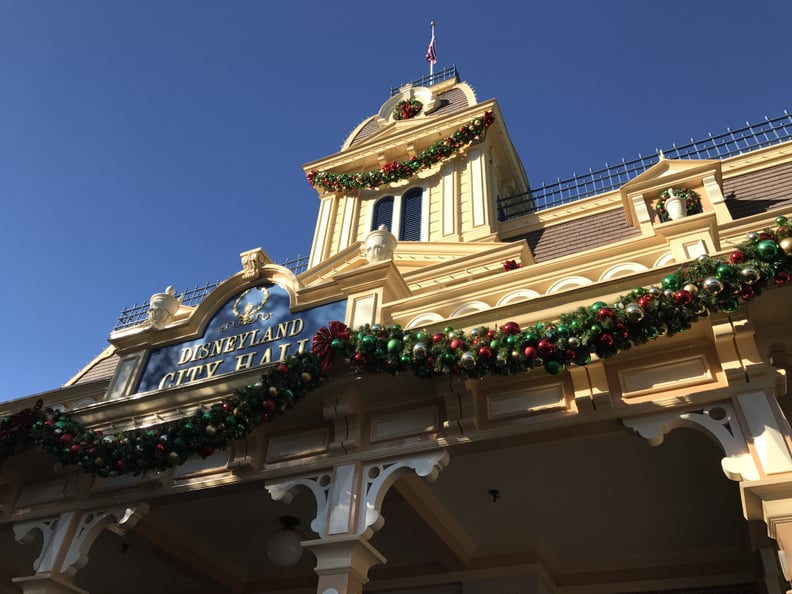 Snow Falls Over Main Street USA During the Nighttime Finale of the "Believe in Holiday Magic" Fireworks.