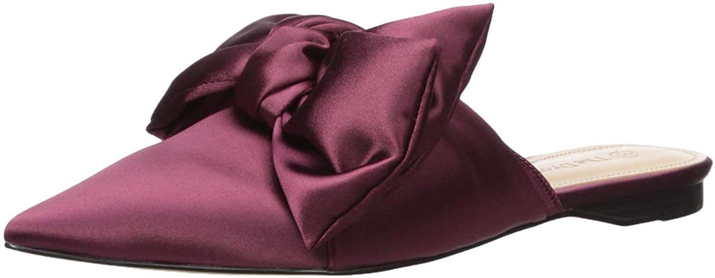 The Drop Women's Essen Bow Pointed Toe Flat Mule Sandal