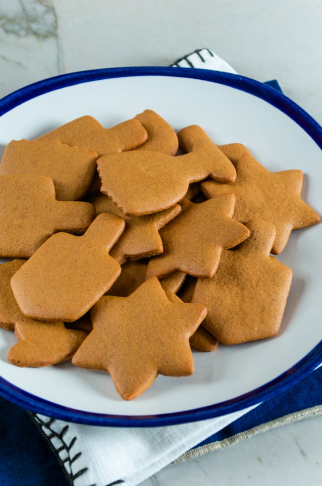 Hanukkah-Style Gingerbread Cookies