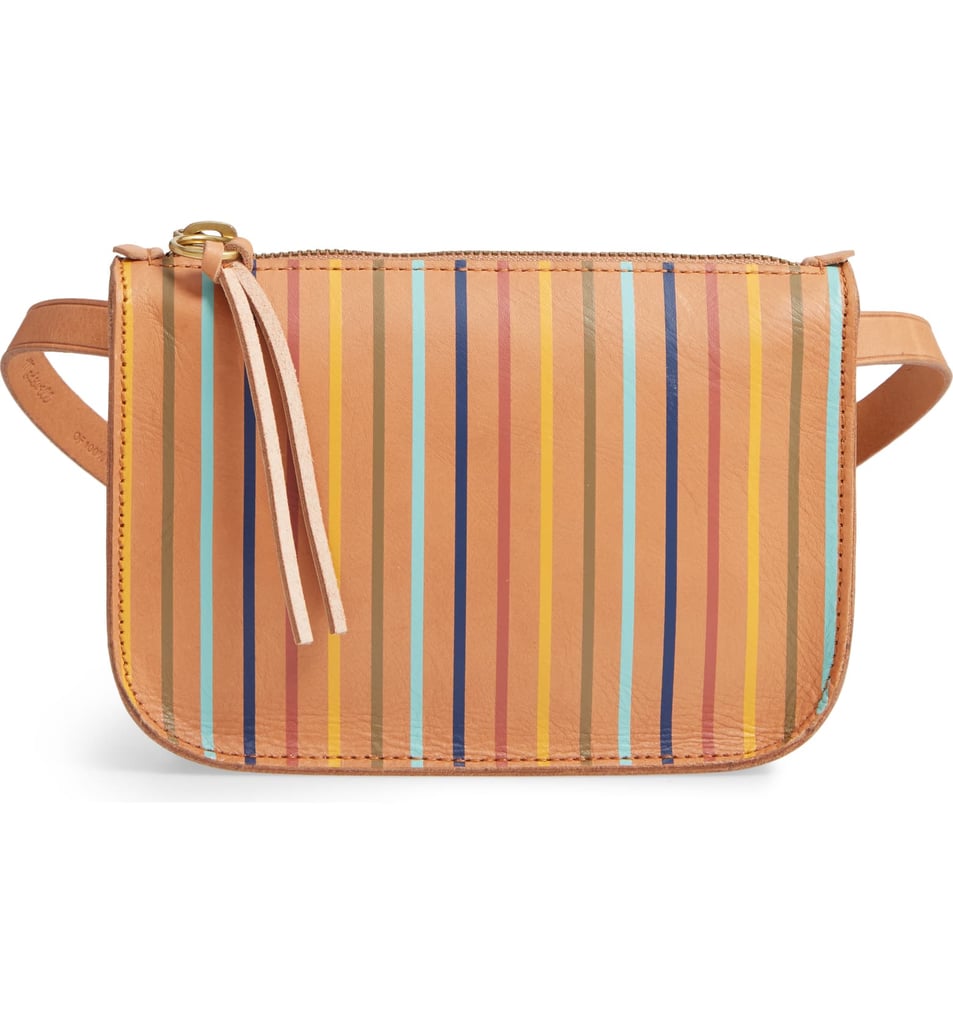 Madewell The Simple Rainbow Stripe Pouch Belt Bag