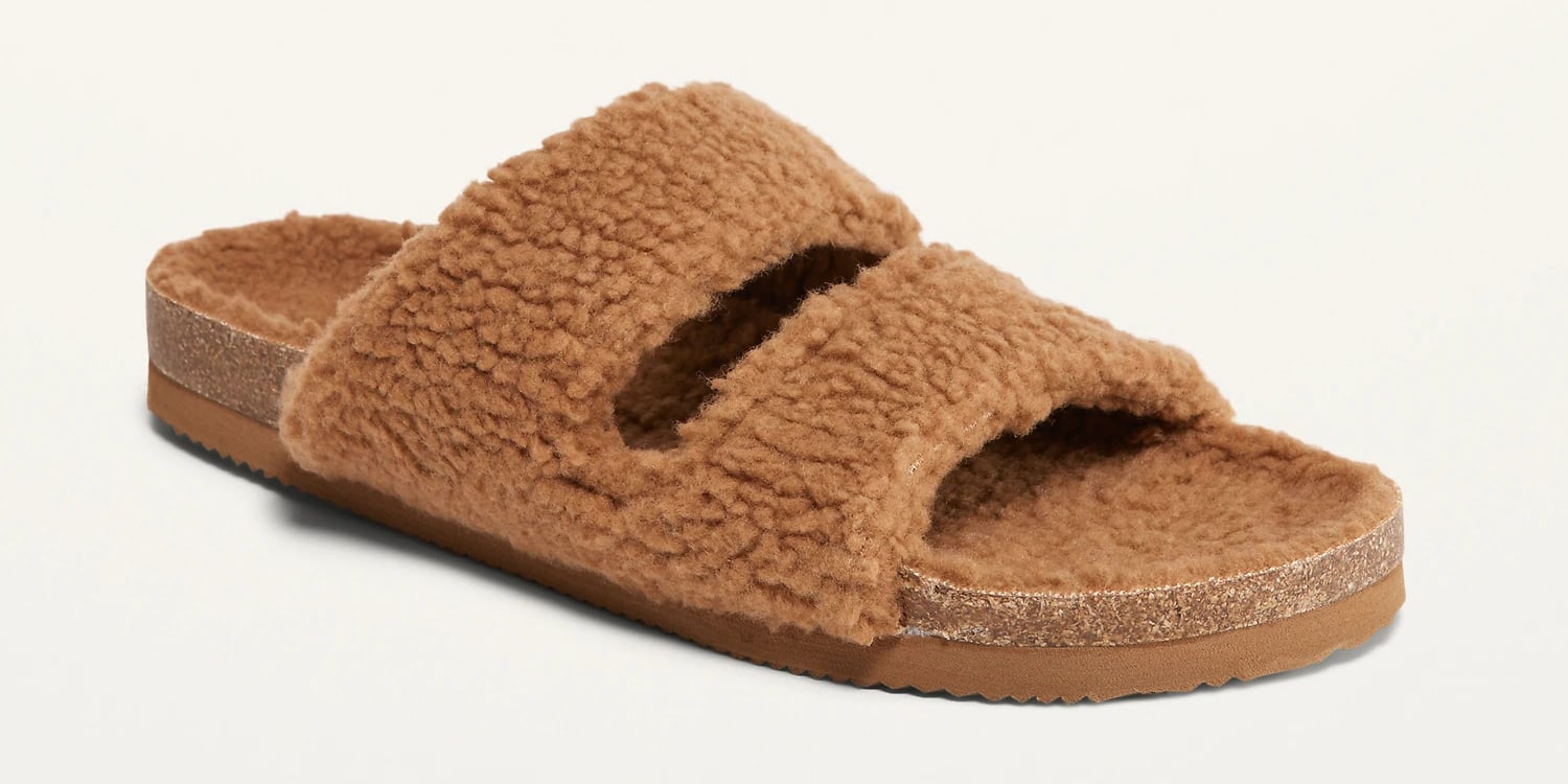 sherpa lined sandals