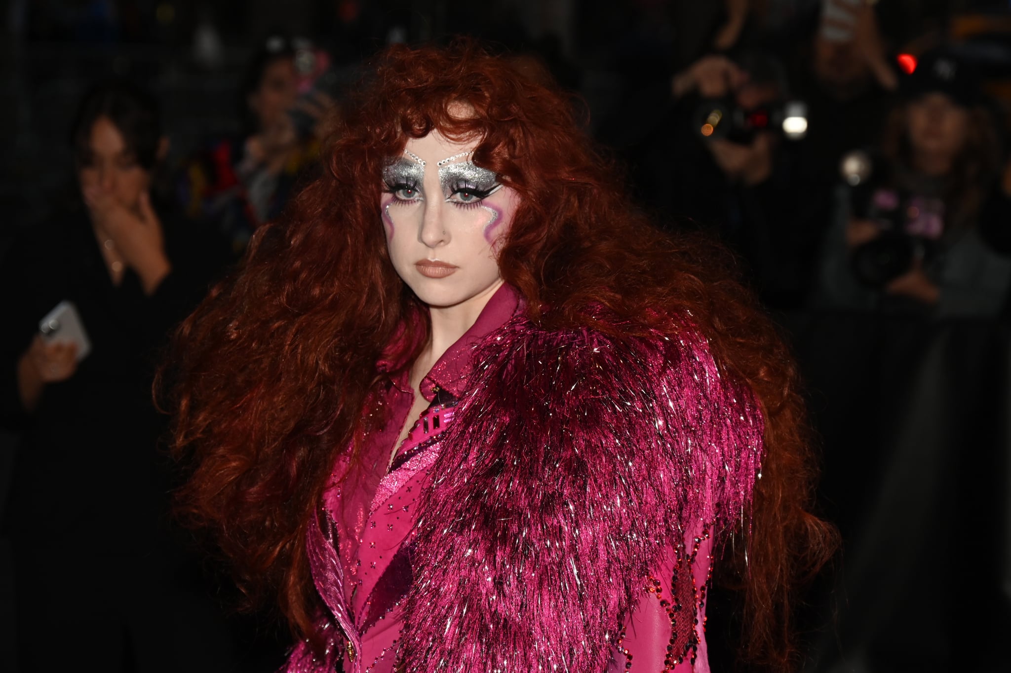 Chappell Roan at The Carlyle Hotel before the 2025 Met Gala: 