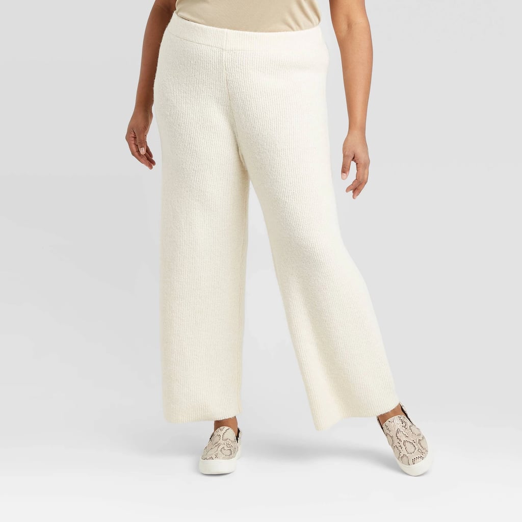 A New Day Wide-Leg Ankle Length Sweater Pants | Best Loungewear From ...