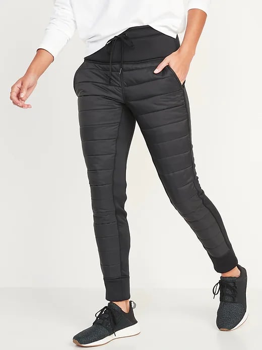 Old Navy High-Waisted UltraCoze Quilted Hybrid Jogger Leggings