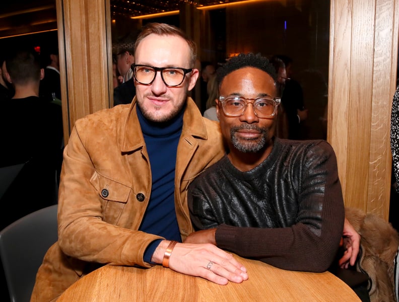 NEW YORK, NEW YORK - MARCH 14: Billy Porter and Adam Smith attend The Shops & Restaurants at Hudson Yards Preview Celebration – Milos Private Party on March 14, 2019 in New York City. (Photo by Astrid Stawiarz/Getty Images for Related)