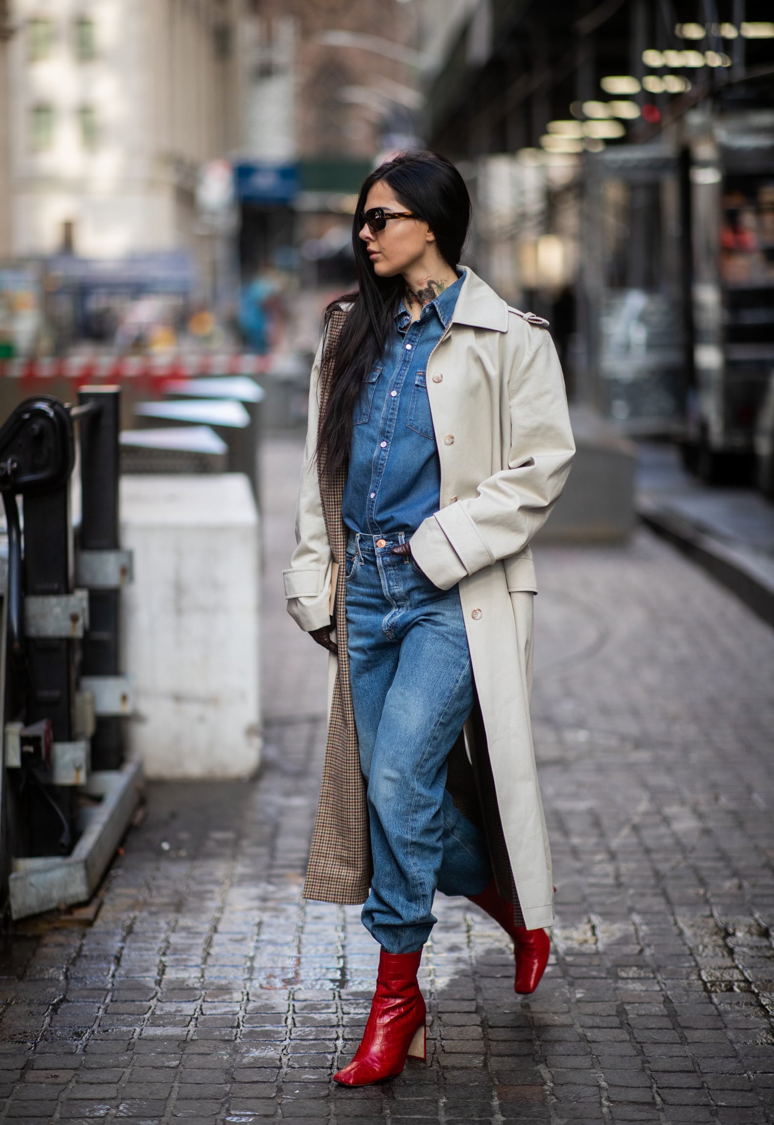 Cool Denim-on-Denim Street Style and Outfit Ideas | POPSUGAR Fashion