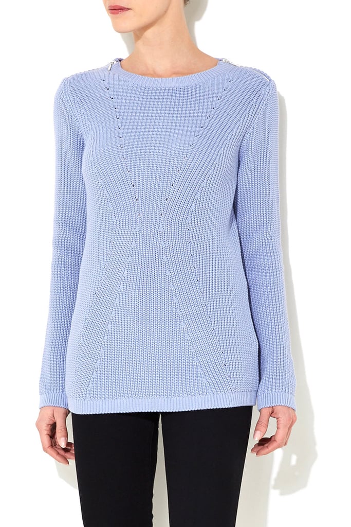 Wallis Blue Ribbed Sweater ($46, originally $58)