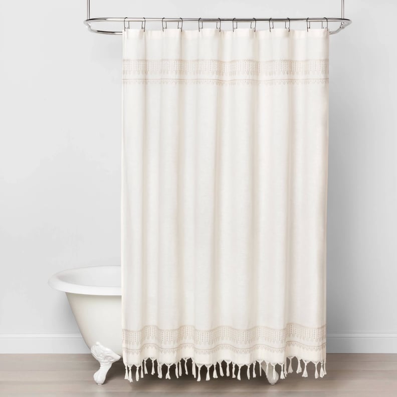 Textured Stripe Shower Curtain