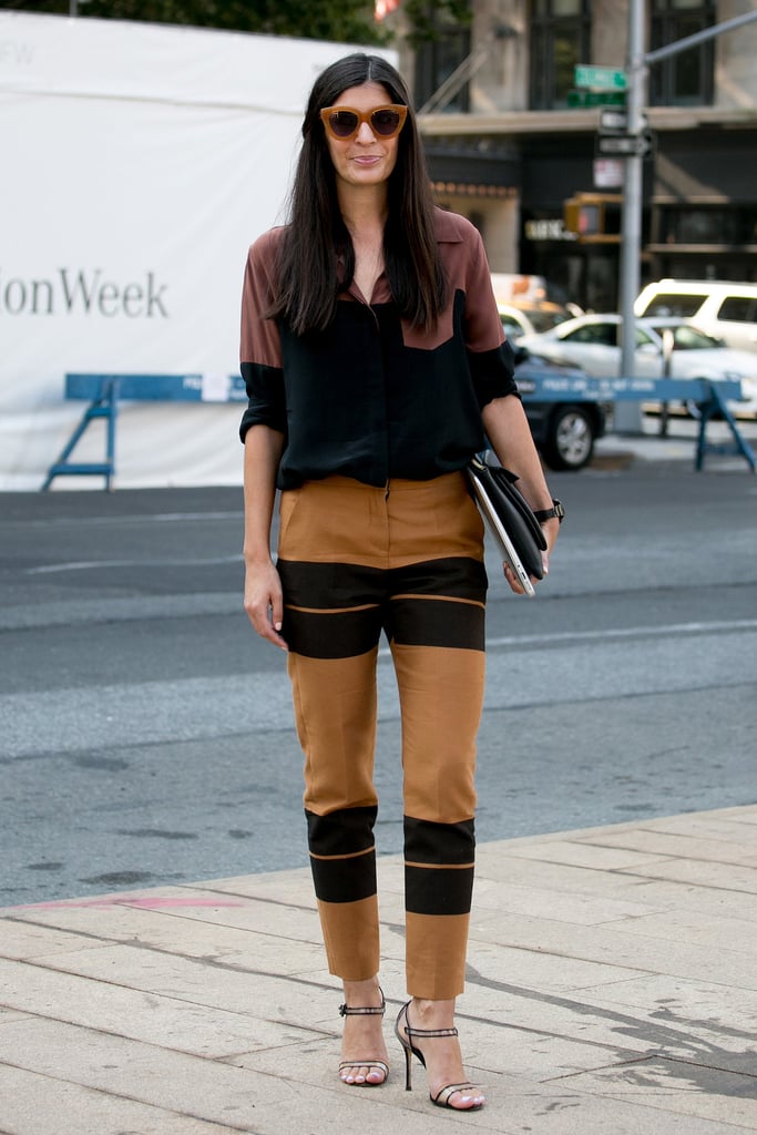 Neutral stripes still pack a Summer punch, especially when you factor in a great pair of sunglasses and a strappy pair of sandals.