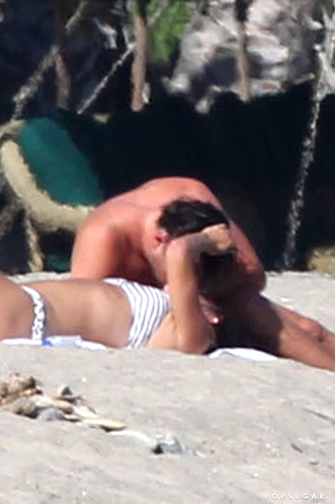 Leonardo Dicaprio And Nina Agdal Kissing On The Beach In La Popsugar Celebrity Photo