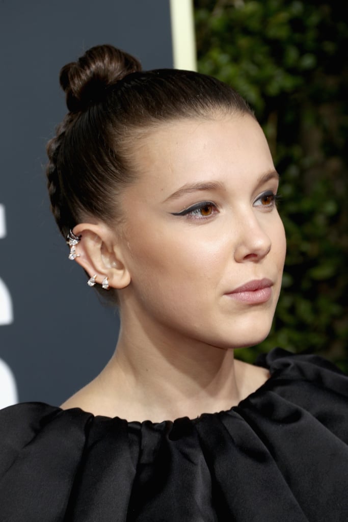 Millie Bobby Brown Hair at the 2018 Golden Globes