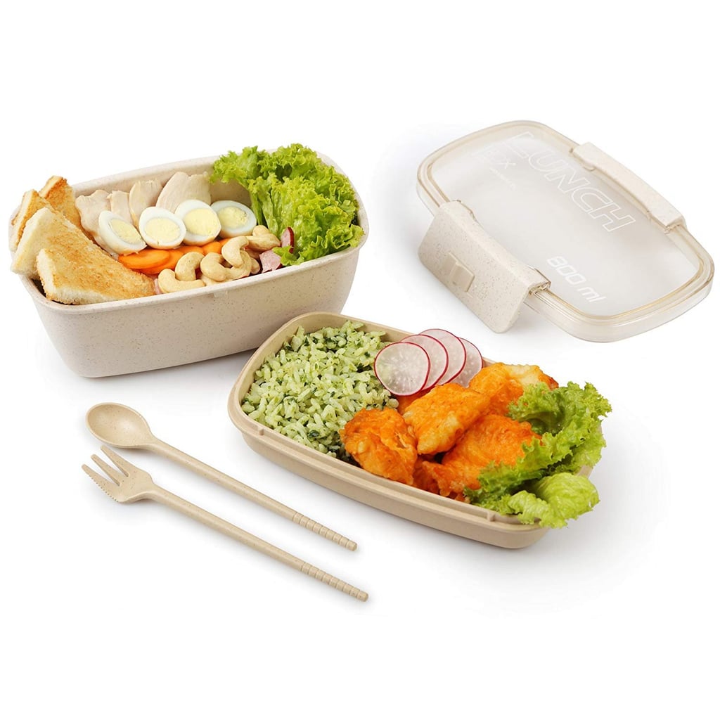 Compact Bento Lunch Box with Utensils | Meal Prep Products Under $10
