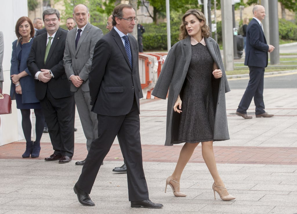 Queen Letizia's Peter Pan Collar Dress April 2016