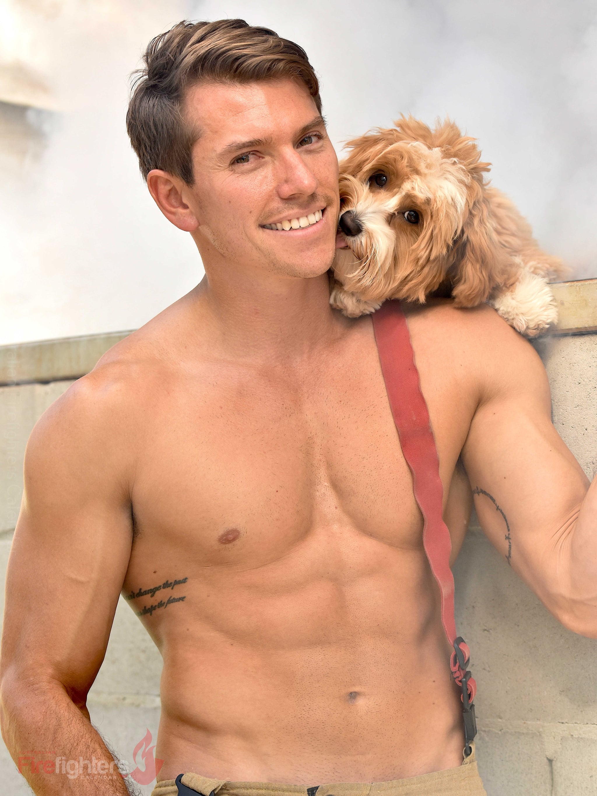 Baby Toddlers Kids Parenting These Hot Firemen Posing With Baby Animals Are Making Us Real Hot Under The Collar Popsugar Family Photo 8