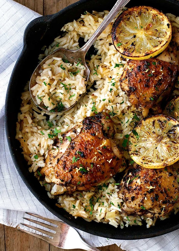 1-Pot Greek Chicken and Lemon Rice