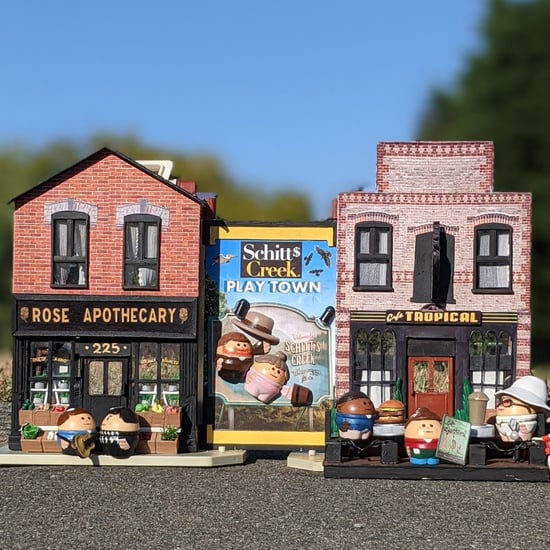 Dad Transforms Old Toys Into Schitt's Creek Playtown For Son