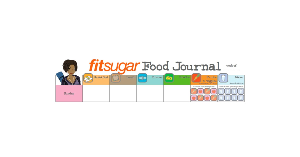 Free Downloadable Food and Fitness Journals POPSUGAR Fitness
