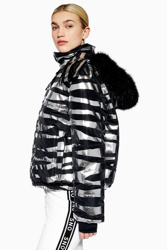 Topshop SNO Zebra Foil Print Jacket | Best Ski Clothes For Women ...