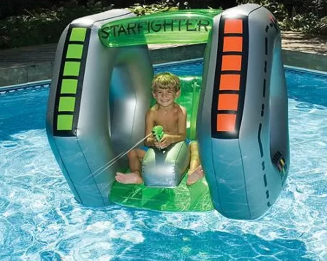 Starfighter Super Squirter Inflatable Pool Toy