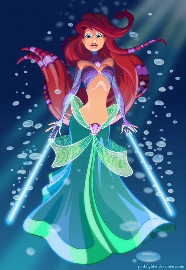 Star Wars Ariel Disney Princess Art Popsugar Australia