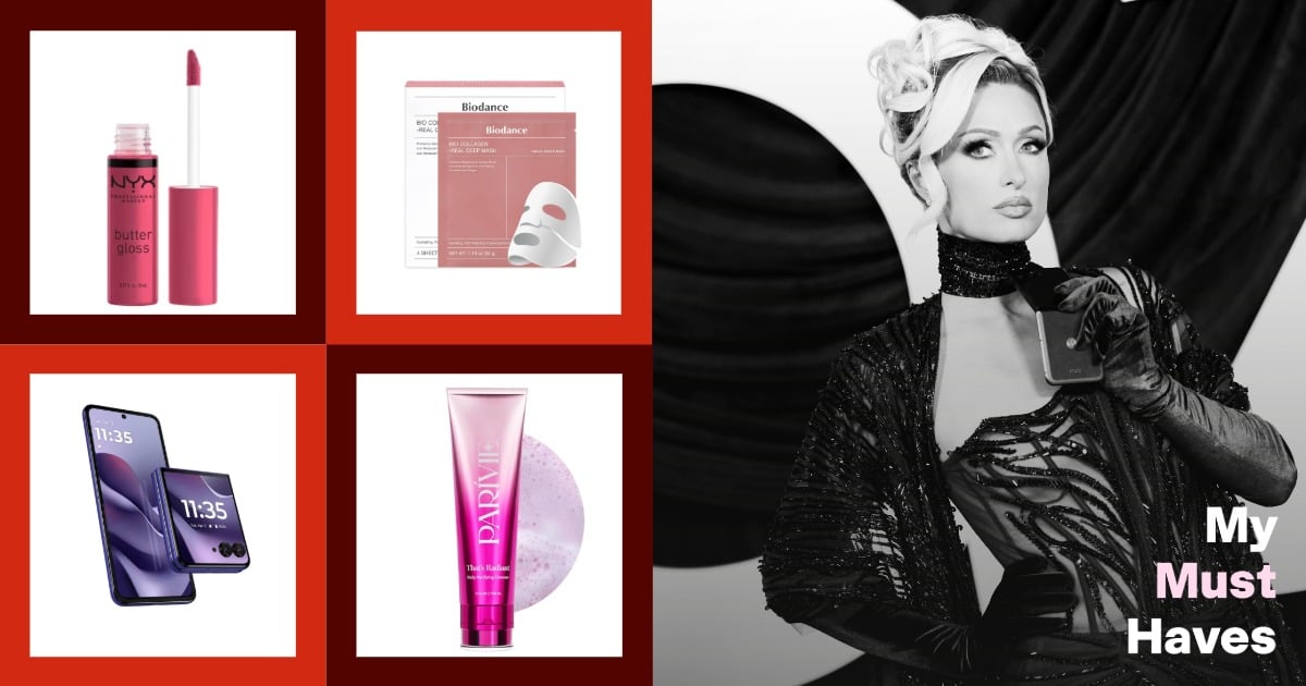 Paris Hilton's Daily Must Haves, From a $13 Face Mask to a Flip Phone