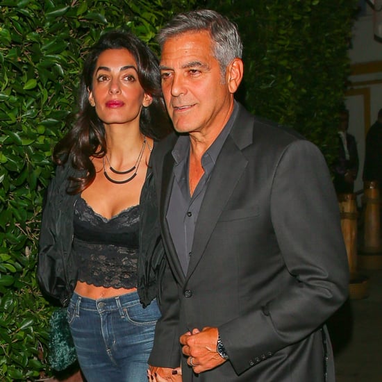 George Clooney on Double Date With Cindy Crawford Oct. 2016