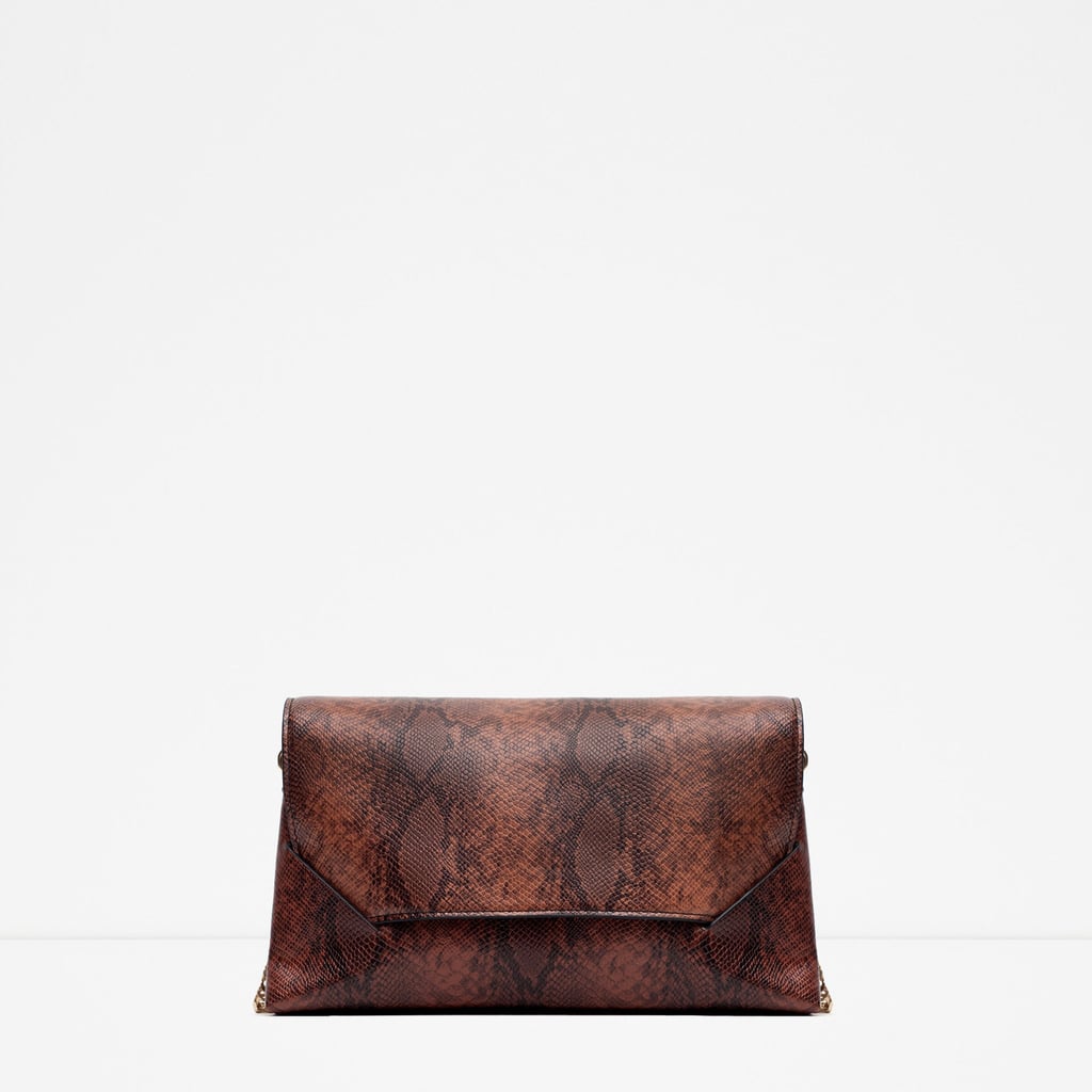 Chain print messenger bag ($40)