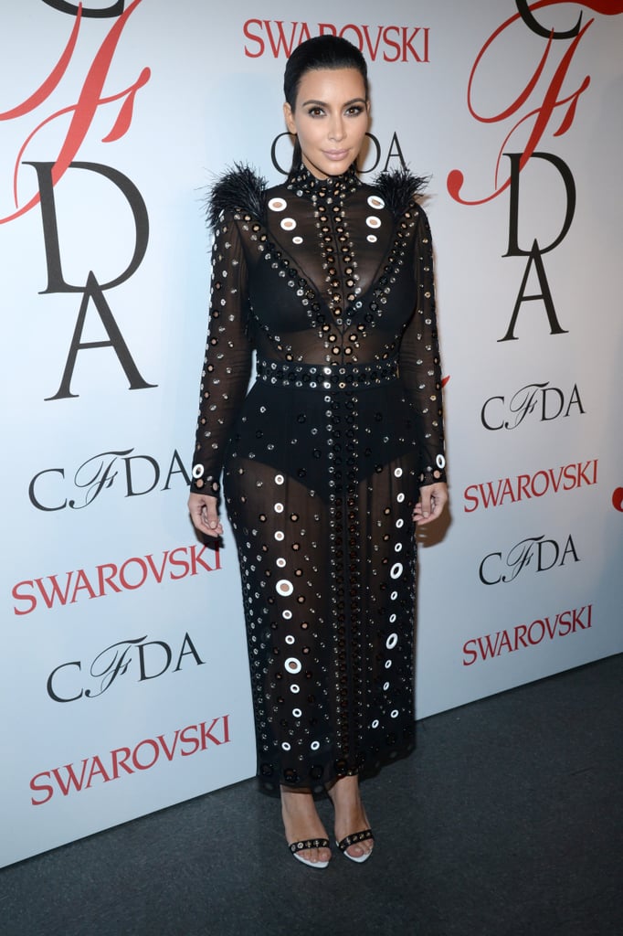 Kim Kardashian and Kanye West at CFDA Awards 2015 | Photos