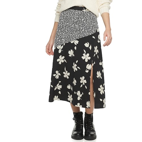 POPSUGAR Contrast Midi Skirt