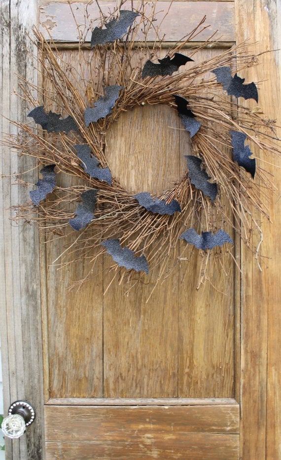 Rustic Bat Wreath