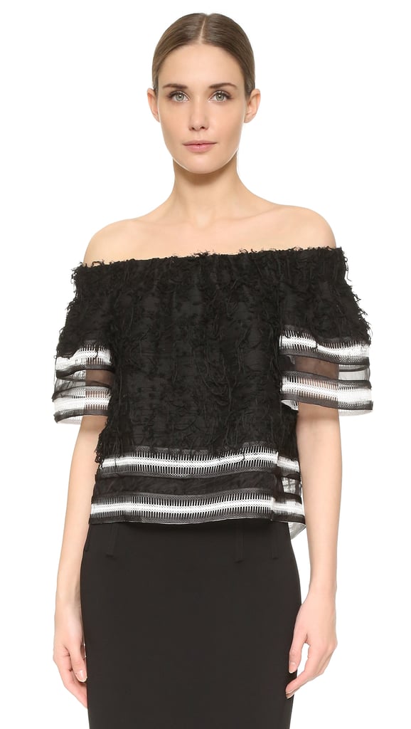 Johnathan Simkhai Strapless Fringe Top ($495)