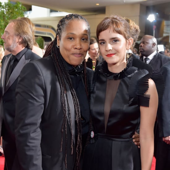 Emma Watson's Black Dress at the Golden Globes 2018