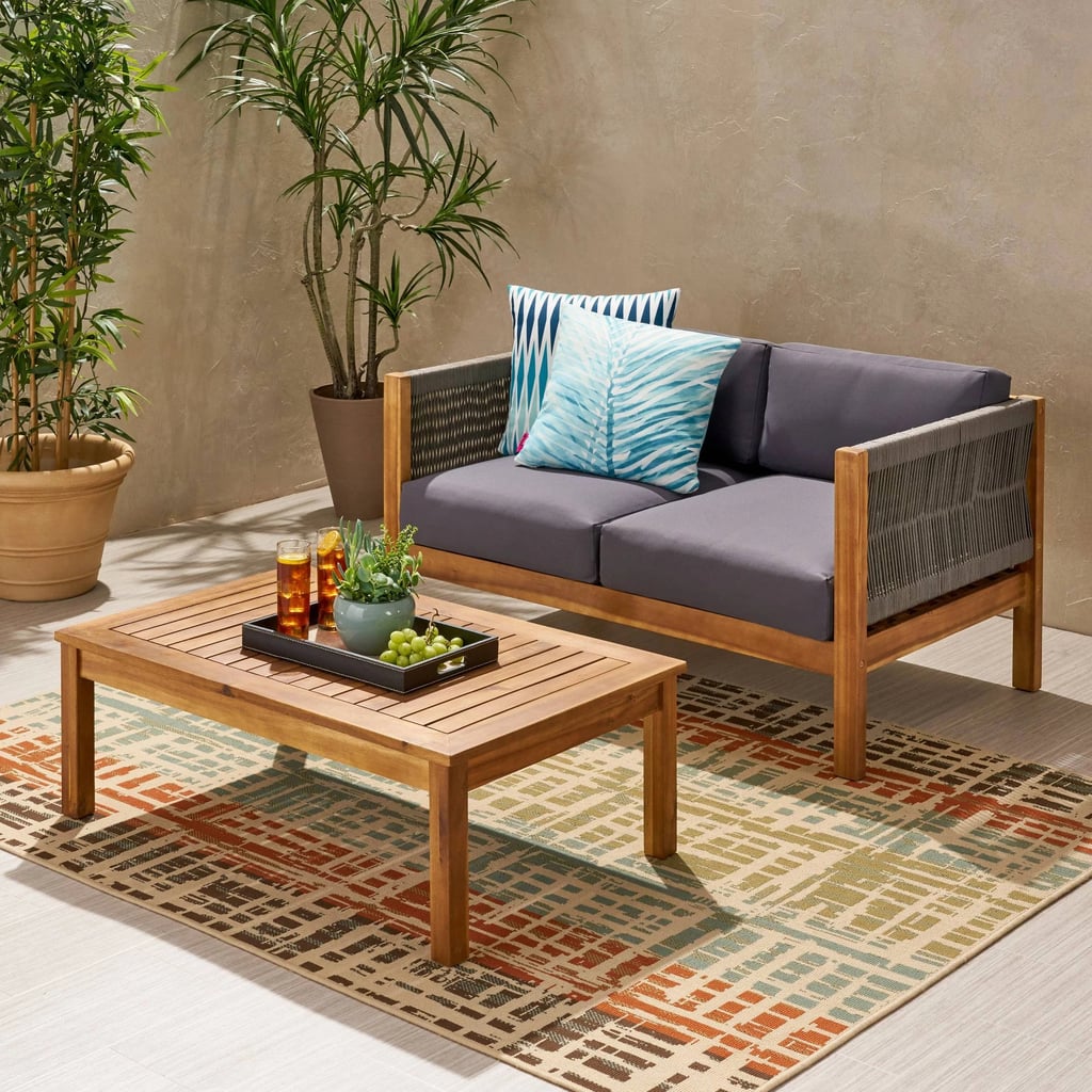 Laurel Acacia Wood Loveseat Set Best Outdoor Furniture at Target 2021