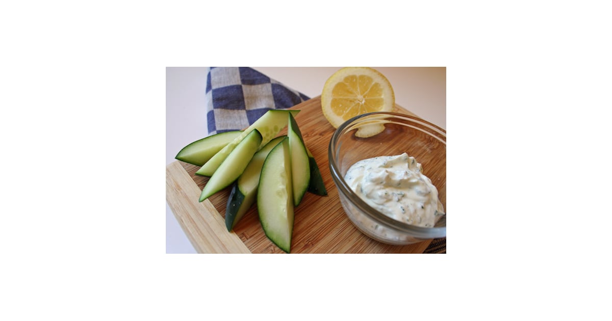 Cucumbers With Ranch Greek Yogurt Dip Healthy LowCarb Snacks