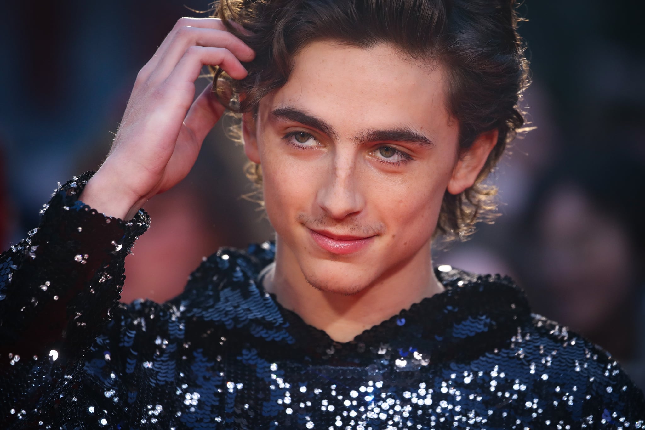 LONDON, ENGLAND - OCTOBER 03: Timothee Chalamet on the red carpet.