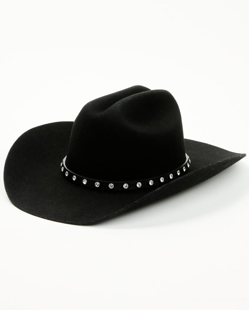 Wrangler Rhinestone Wool Cowboy Hat ($67, originally $130)
Cowboy hats are truly the best for making a style statement at a music festival, while shielding you from harmful sun rays. This black version comes in white or red, and it features rhinestone detail that makes it really pop.